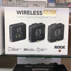 RODE Wireless PRO 2-Person Clip-On Wireless Microphone System/Recorder with Lavaliers (2.4 GHz)