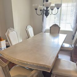 Moving Sale - Antique Elegant Dining Table Set