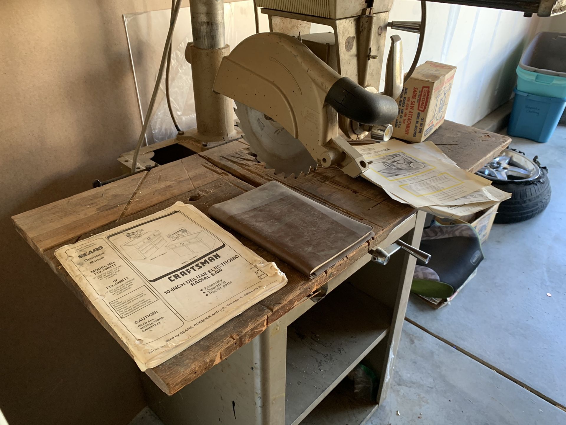 Vintage craftsman radial arm saw