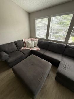 Juego Sala sofá sillon ottomans