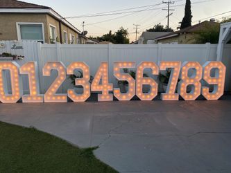 Marquee Letters and Numbers