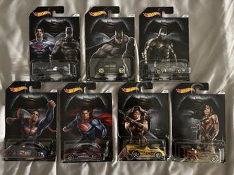 DC Batman Vs Superman Hot Wheels - Complete Set Of 7