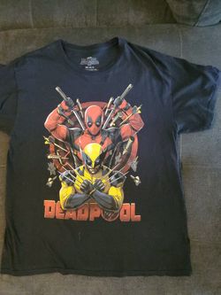 Marvel Deadpool And Wolverine Mens Tshirt Medium 