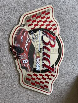 Bud Dale Earnhardt Jr. Mirrored Bar Sign