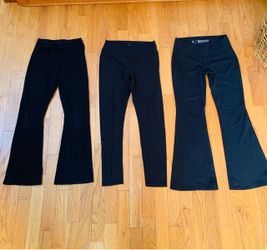 Girls Size L Set: 2 All In Motion Flare Leggings & Old Navy Straight Leggings