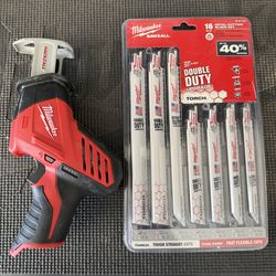 Milwaukee M12 Hackzall with new saw blade kit