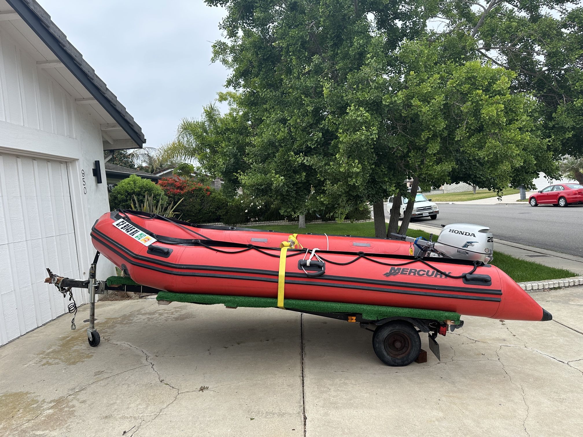 2005 Mercury 14’ Inflatable Boat