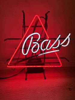 BASS beer neon sign vintage