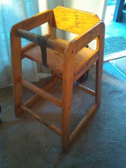 Vintage Solid Wood Highchair