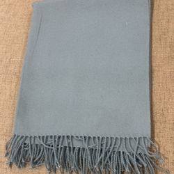 Large size sky blue wool Scarf/shawl