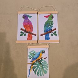 Hanging Diamond Art Birds