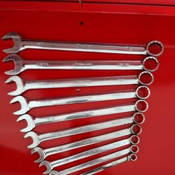 Snap on wrenches set standard 7/8 to 5/16