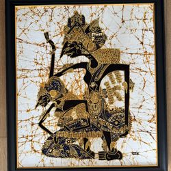 Indonesian Tapestry Batik Painting - 37x32.5 inches