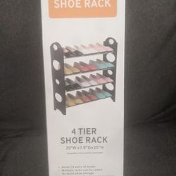 4 Tier Shoe Rack $10 OBO