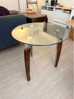 Glass End Table