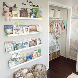 Ikea Mosslanda Picture Ledge Shelf In White x4