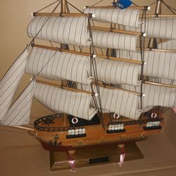 USS Constitution 1814 Wooden Ship Model – Nautical Decor Tall Ship