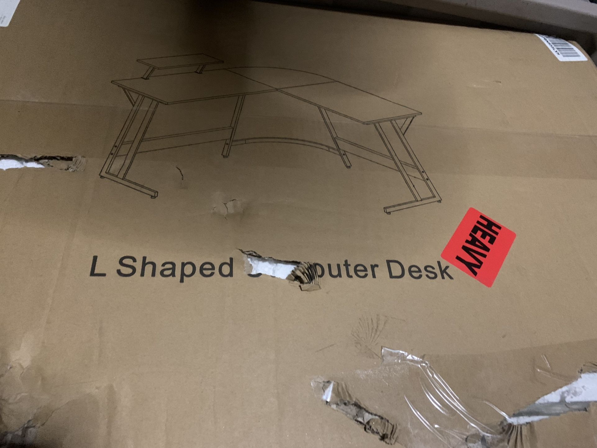 New Boxed L Shaped Computer Business Or Gaming Desk