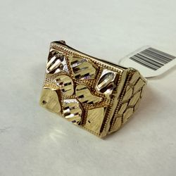 10K Gold Large Nugget Ring