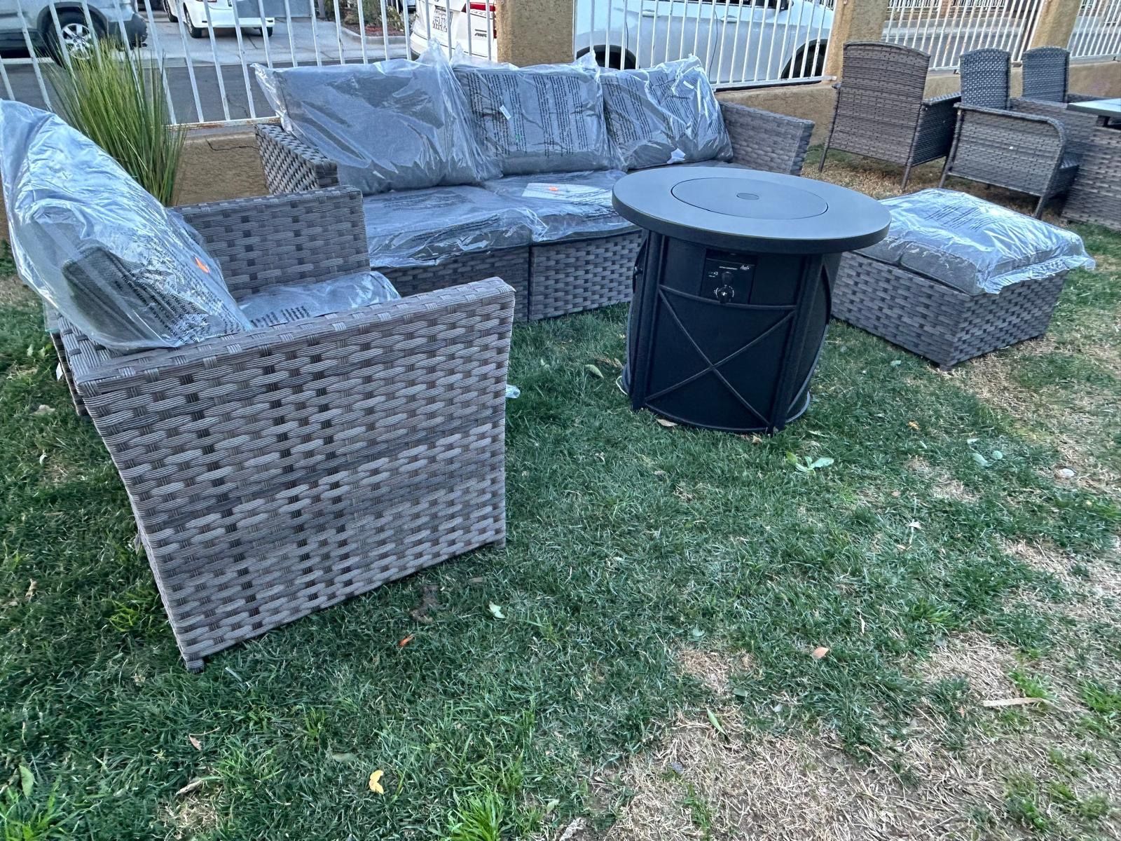 Brand New Patio Outdoor Furniture Set With Fire Pit,All Products : American Fashion Style Bags On Sale