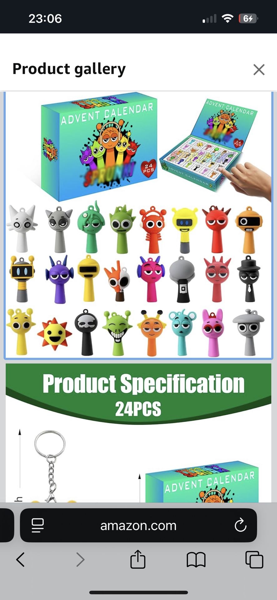 Action Figures Mystery Box,Advent Calendar 2025,24 PCS Surprise Action Figures Keychain Set,Collectible Mini Dolls for Boys and Girls,Party Favors Hol