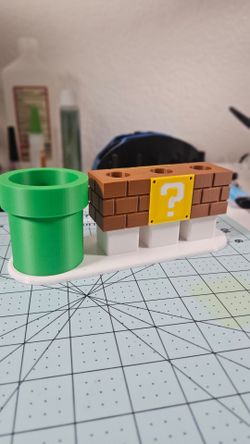 Mario toothbrush holder