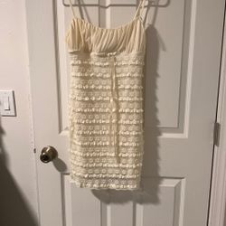 Brand New Princess Polly Grayer Mini Dress White 