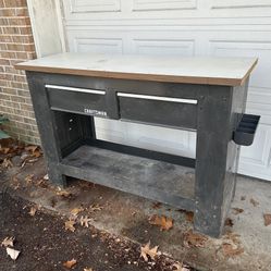 Craftsman Two Drawer Workbench 54”x20” w/additional drawers
