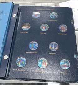 🌟 COMPLETE 50-State Colorized Quarter Set in New Whitman Classic Album!