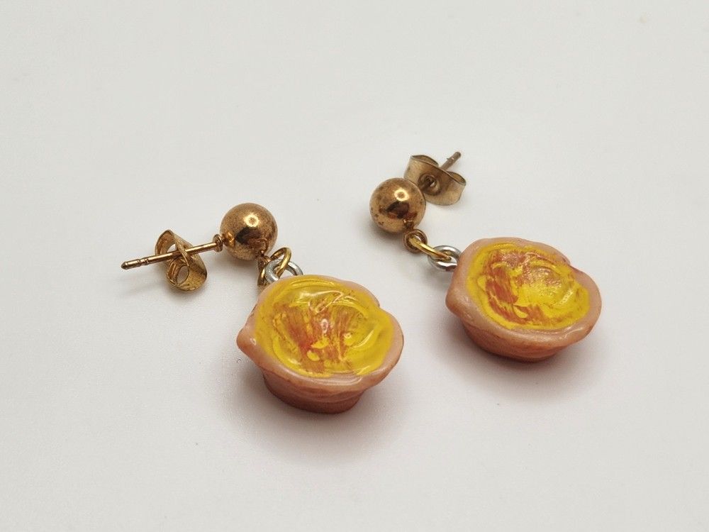Cheese Souffle Earrings