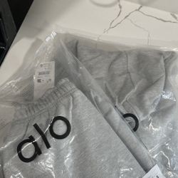 Grey Alo Yoga Set Size small