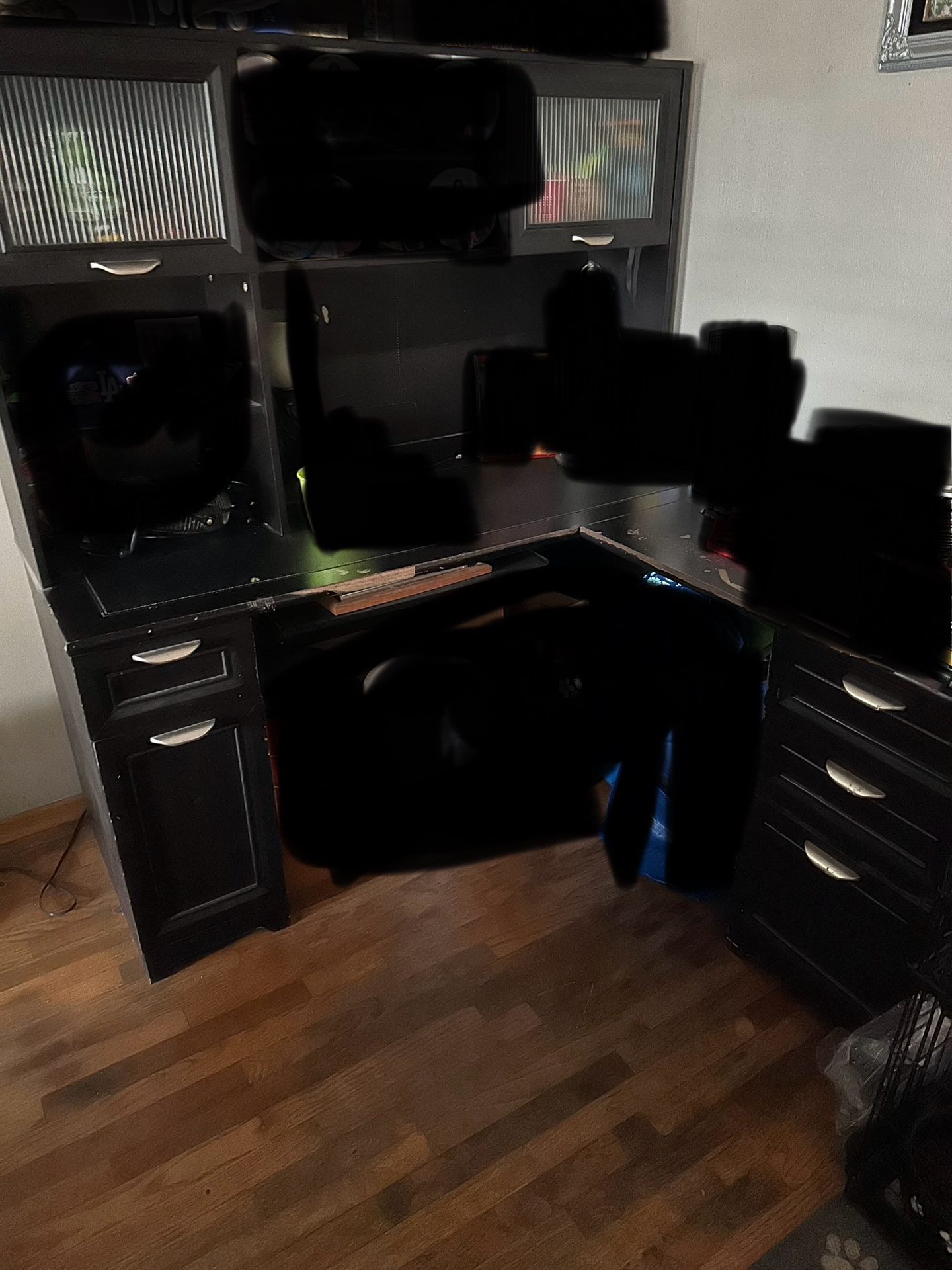 Black L Shape Computer Desk