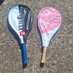 2 WILSON TENNIS RACQUETS 