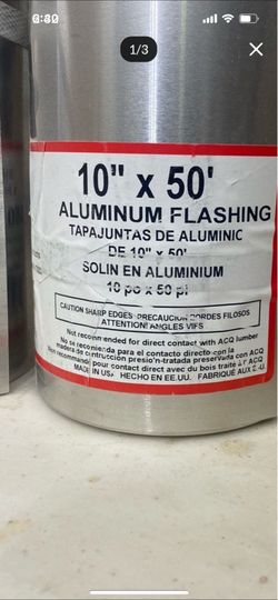 Aluminum flashing ￼