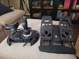 Thrustmaster T.Flight Full Kit X (Stick,

Throttle & Rudder Pedals) - $200