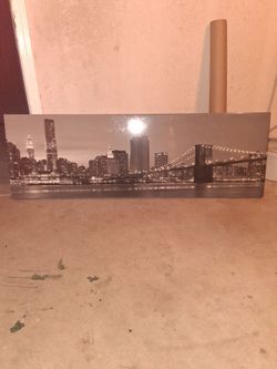 NYC Skyline Panoramic Canvas Wall Art