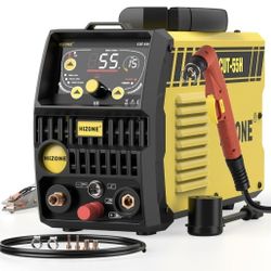 55A Plasma Cutter Machine, High Frequency Non-Touch Pilot Arc Plasma Cutting Equipment with LCD Display, 120/240V Cutting Machine, 2T/4T Function, Pos