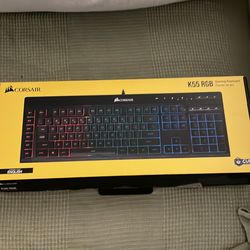 Corsair K55 RGB gaming keyboard