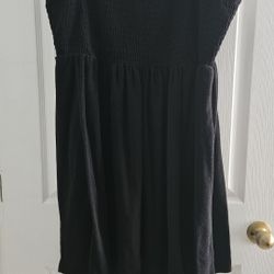 Smocked Black Swim Coverup Size 26