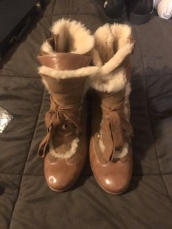 Naya Nefertiti Fashion Boots Chestnut