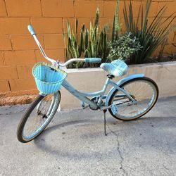 Bicicleta De 24" Azul Bajito