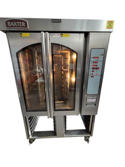 Rotating Mini Rack Bakery Oven Baxter OV310G On Tray Stand Stainless Steel NSF #4600