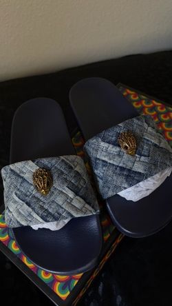 Kurt Geiger Denim Slides
