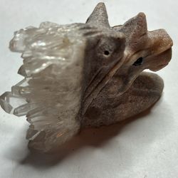 Clear Quartz Unicorn Carving