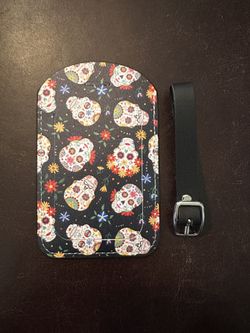 Travel Luggage Tag – Sugar Skull Design – Brand New