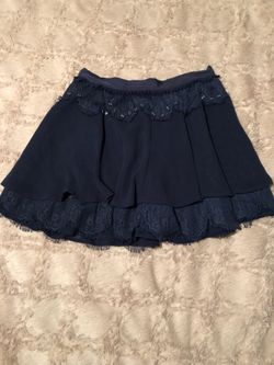 Navy blue skirt with detail
