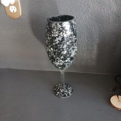 Vase Glass Black And White