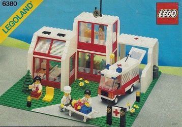 Vintage LEGO 6380 Hospital set.