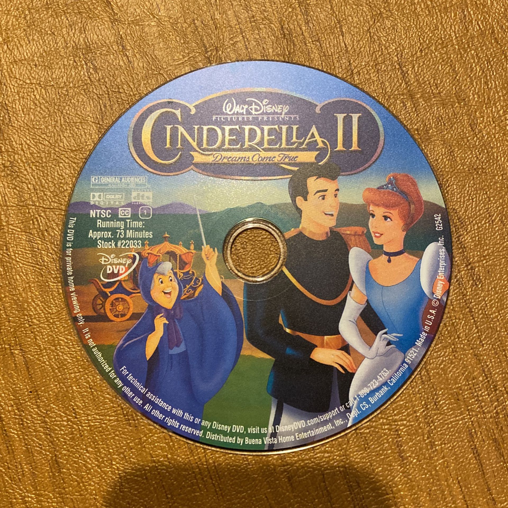 Disney Cinderella 2 Dreams Come True DVD