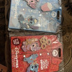 Disney Stitch And Angel Pins 